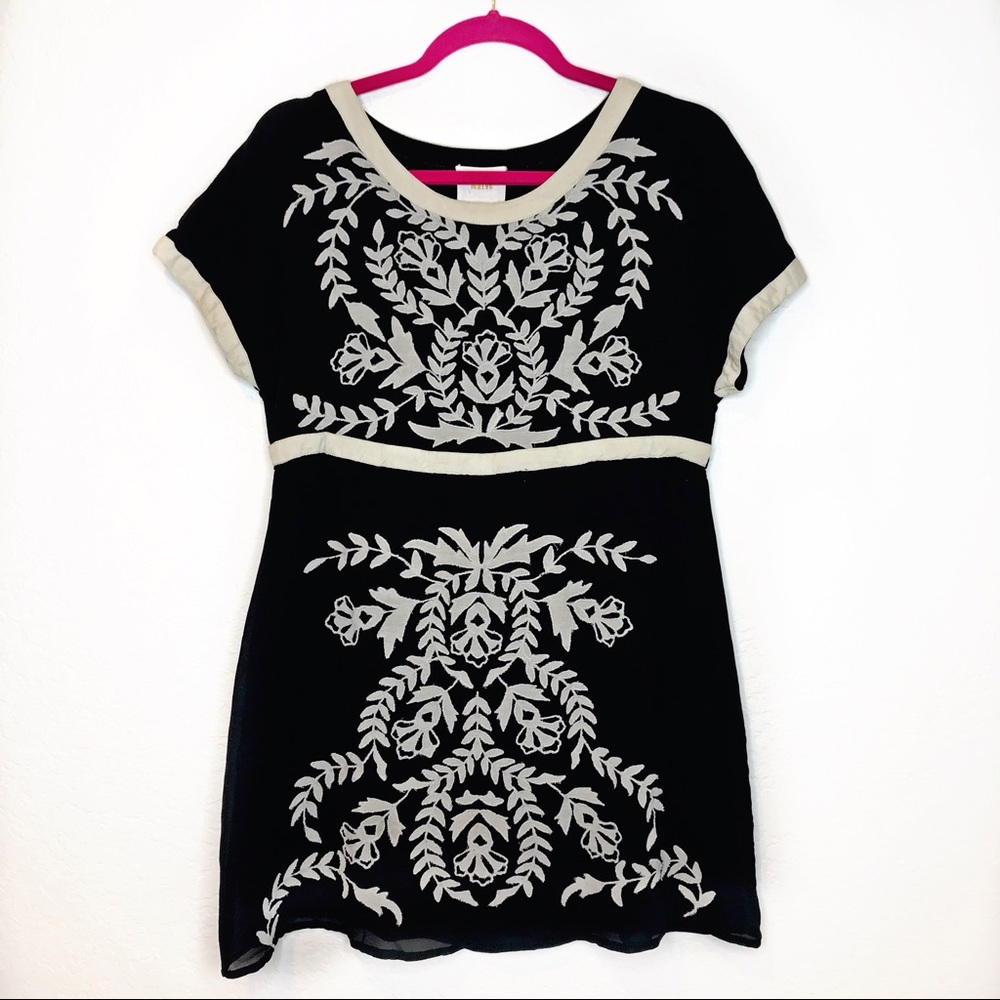 Anthropologie Maeve Black Silk Tunic 🖤